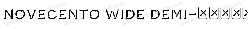 novecento wide demi字体转换